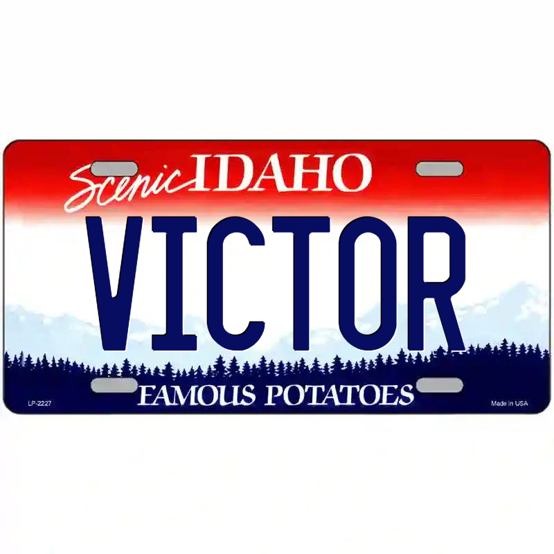 Victor Idaho Metal Sign