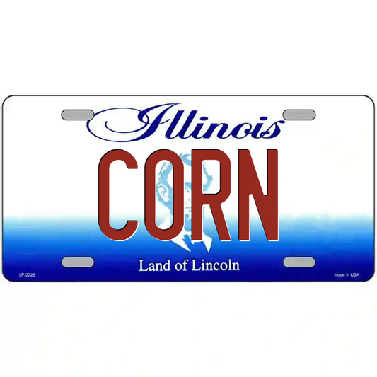 Corn Illinois Metal Sign