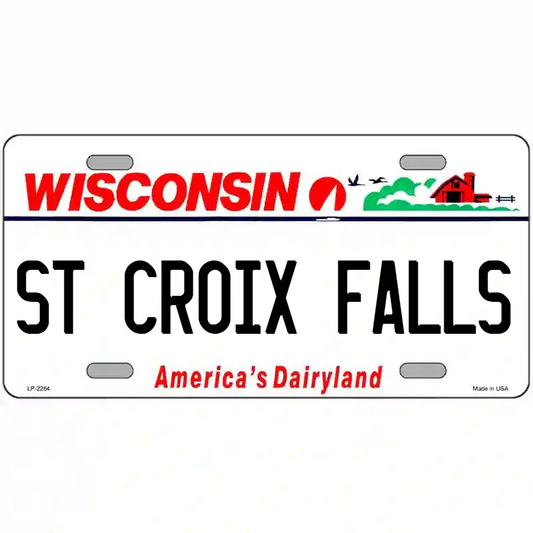 St Croix Falls Wisconsin Metal Sign
