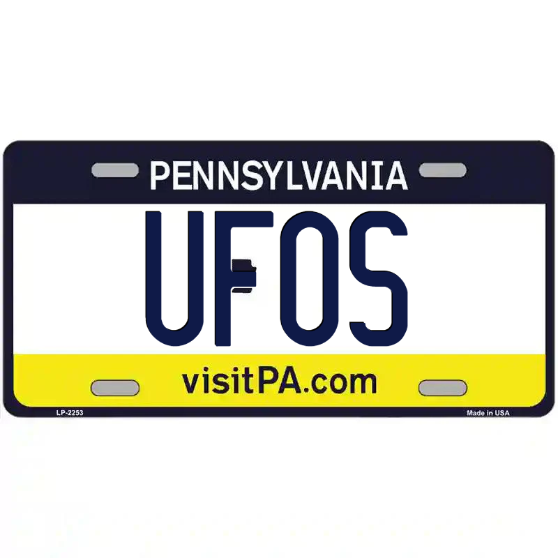 UFOs Pennsylvania Metal Sign