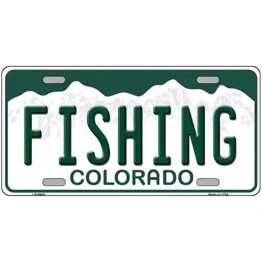 Fishing Colorado Metal Sign