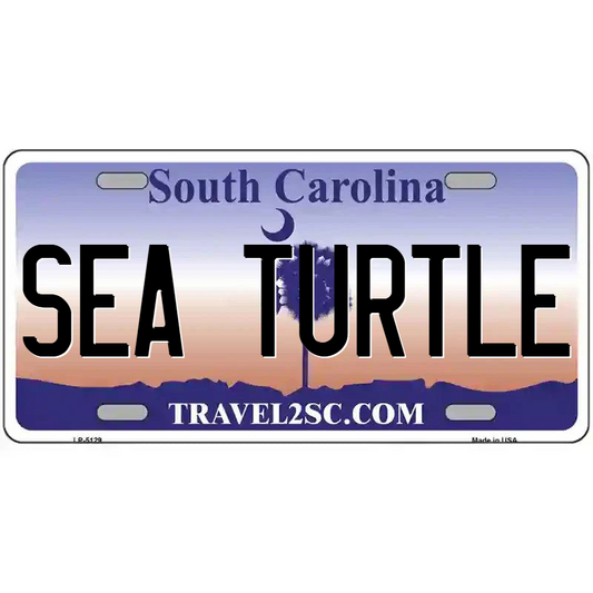 Sea Turtle South Carolina Metal Sign