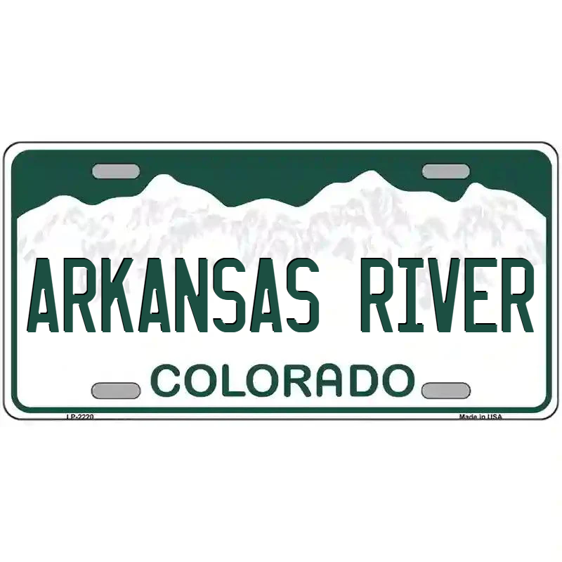 Arkansas River Colorado Metal Sign
