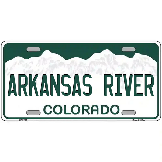 Arkansas River Colorado Metal Sign