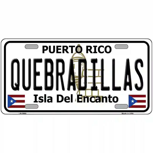 Quebradillas Puerto Rico Metal Sign
