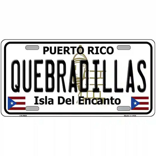 Quebradillas Puerto Rico Metal Sign