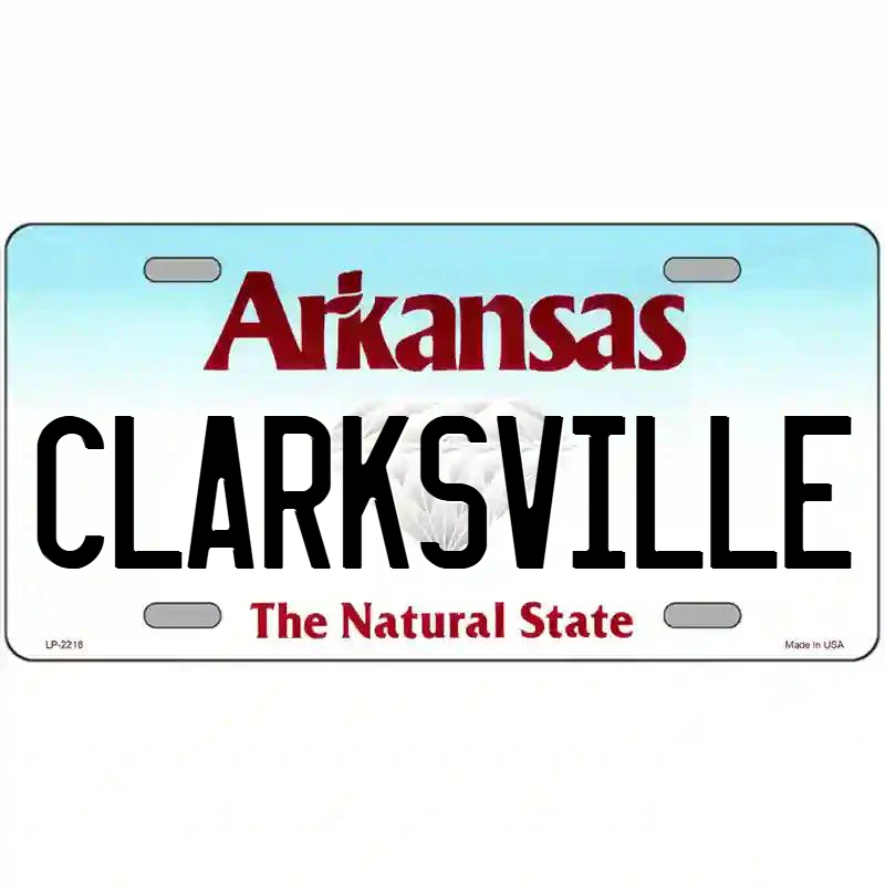 Clarksville Arkansas Metal Sign