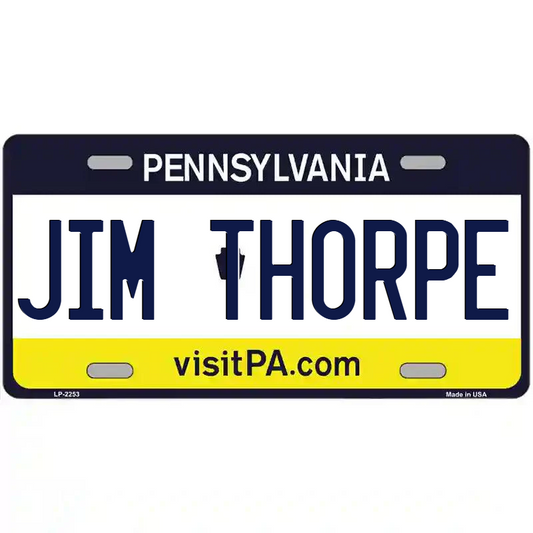 Jim Thorpe Pennsylvania Metal Sign