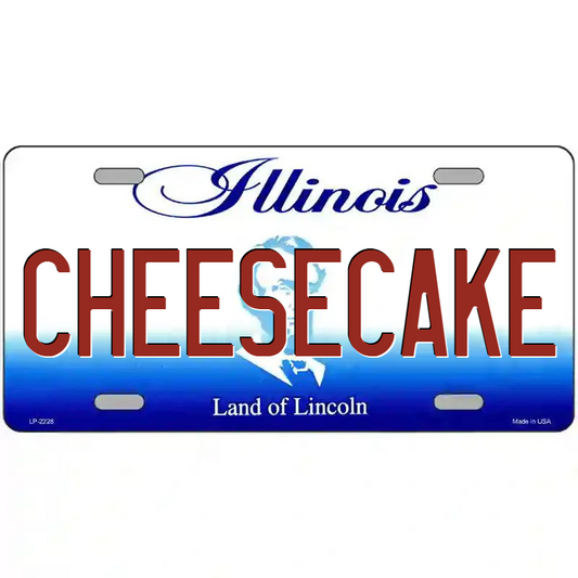Cheesecake Illinois Metal Sign