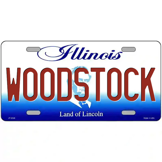 Woodstock Illinois Metal Sign