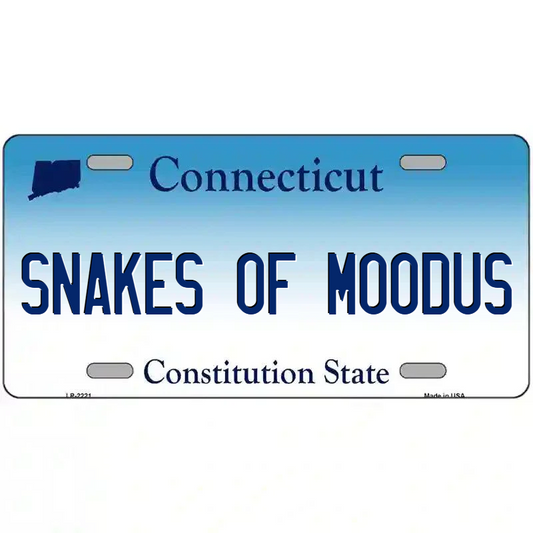 Snakes of Moodus Connecticut Metal Sign