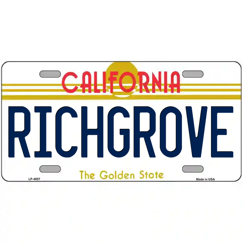 Richgrove California Metal Sign