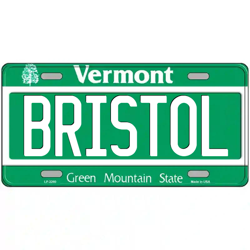 Bristol Vermont Metal Sign