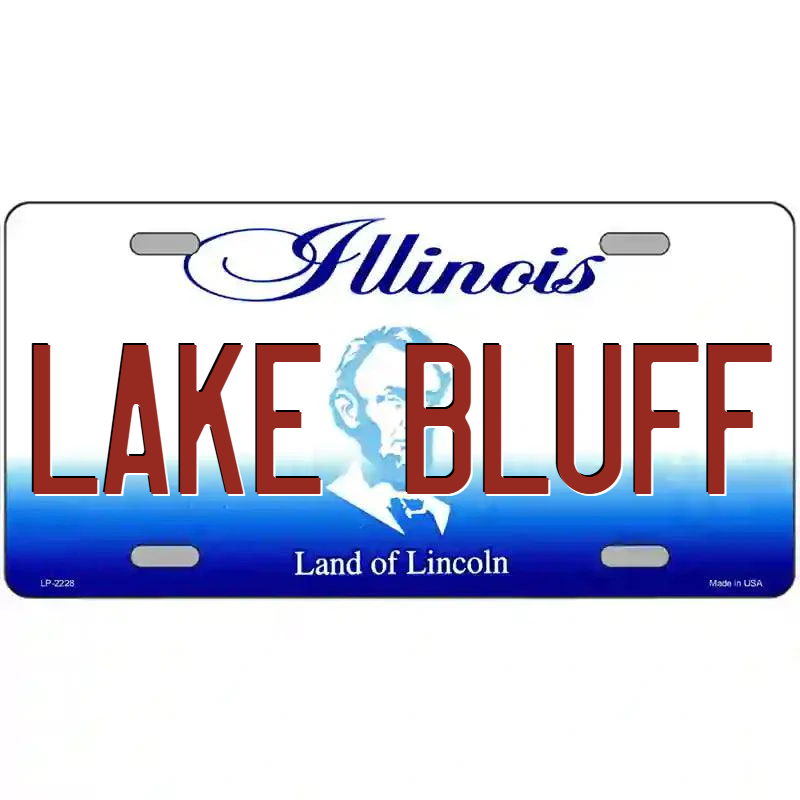 Lake Bluff Illinois Metal Sign