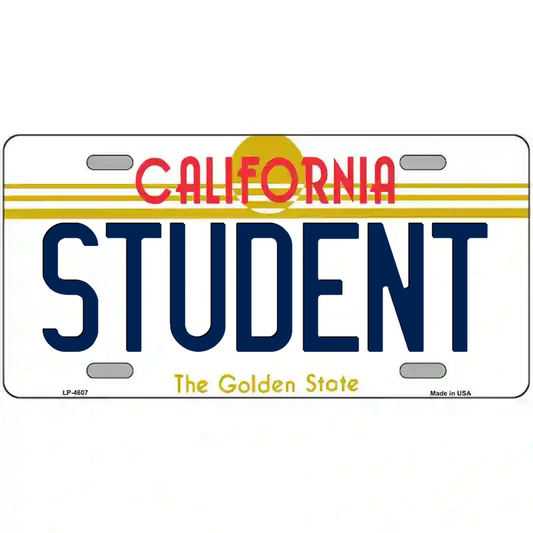 Student California Metal Sign