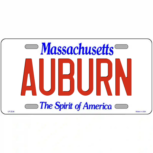 Auburn Massachusetts Metal Sign