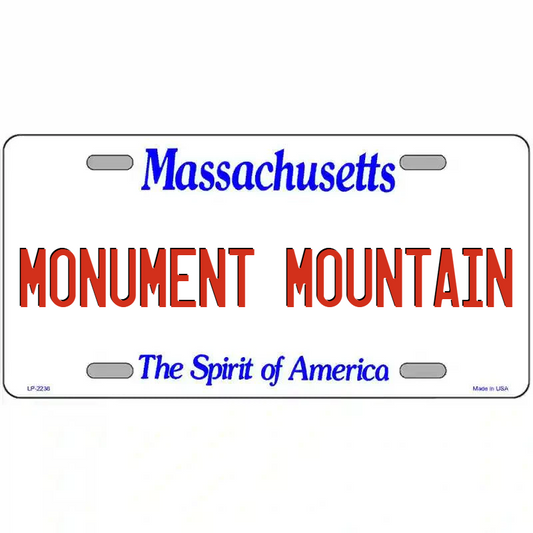 Monument Mountain Massachusetts Metal Sign