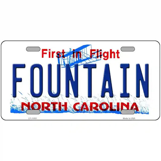 Fountain North Carolina Metal Sign