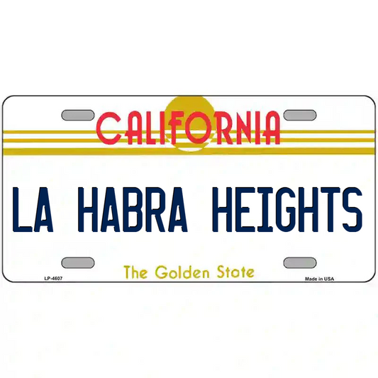 La Habra Heights California Metal Sign