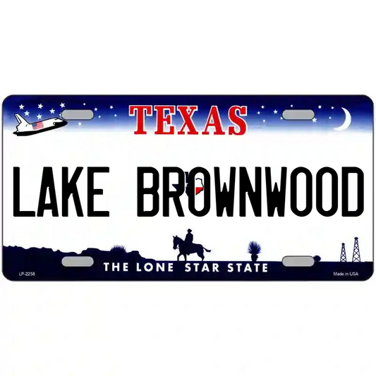 Lake Brownwood Metal Sign