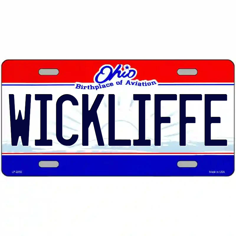 Wickliffee Ohio Metal Sign