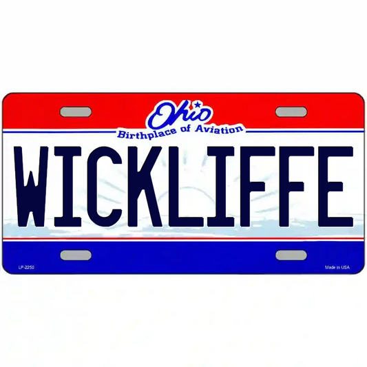 Wickliffee Ohio Metal Sign