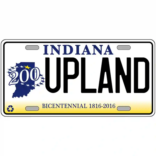 Upland Indiana Bicentennial Metal Sign