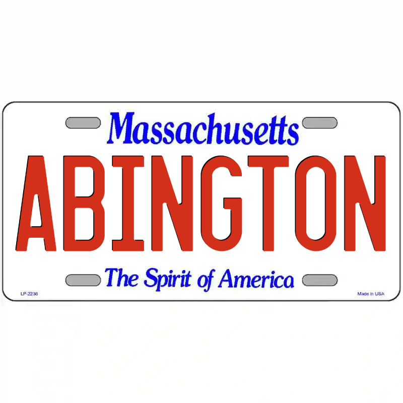 Abington Massachusetts Metal Sign
