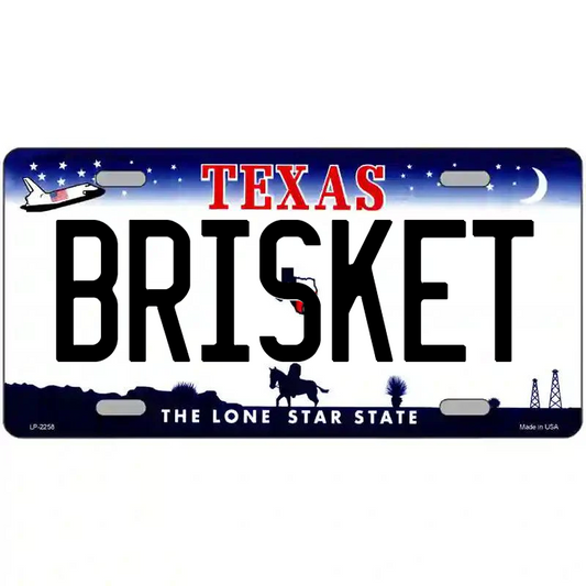 Brisket Texas Metal Sign