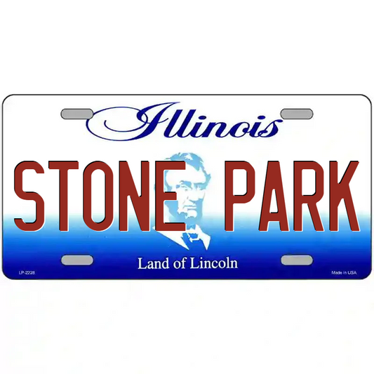 Stone Park Illinois Metal Sign