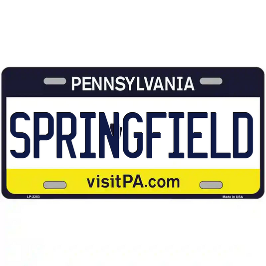 Springfield Pennsylvania Metal Sign