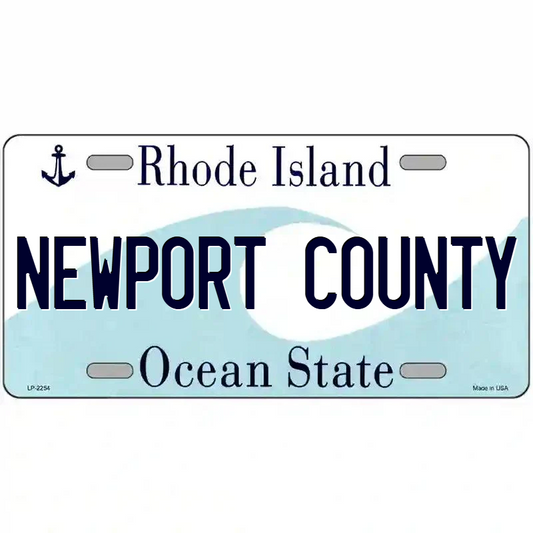 Newport County Rhode Island Metal Sign
