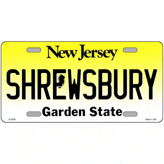 Shrewsbury New Jersey Metal Sign
