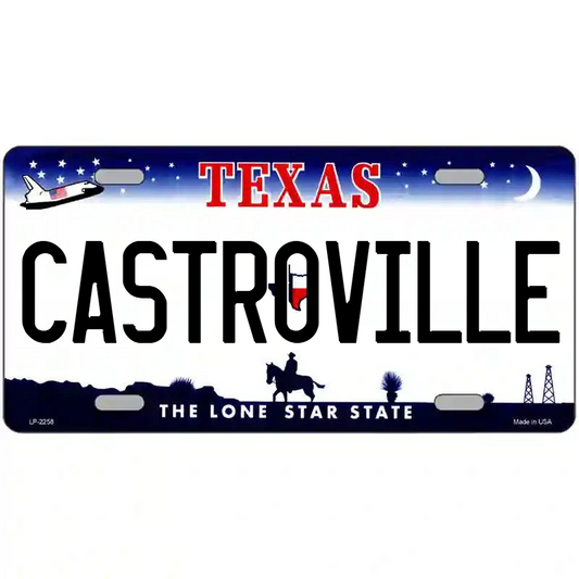 Castroville Texas Metal Sign