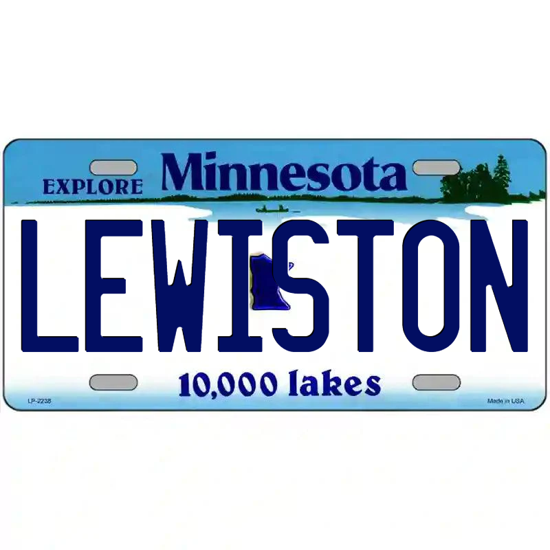 Lewiston Minnesota Metal Sign
