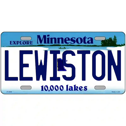 Lewiston Minnesota Metal Sign
