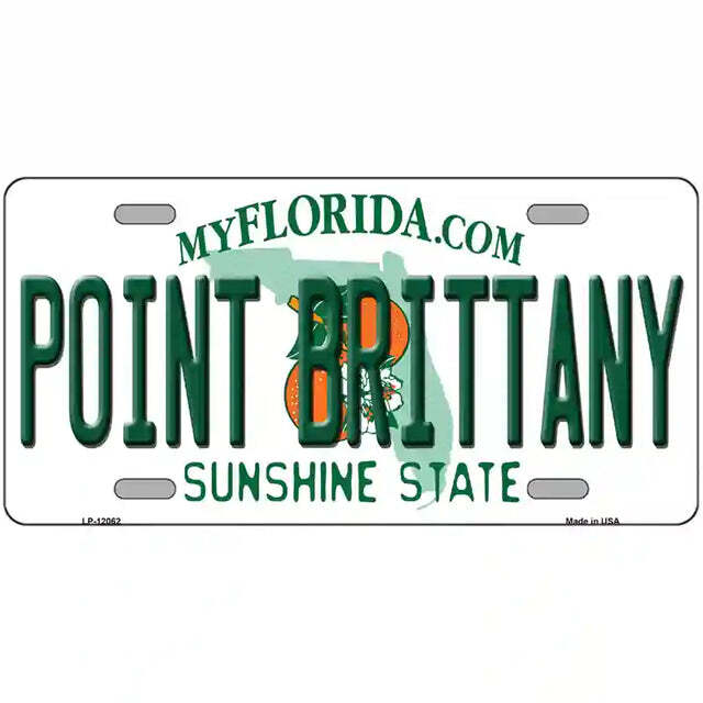 Point Brittany Florida Metal Sign