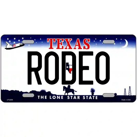 Rodeo Texas Metal Sign