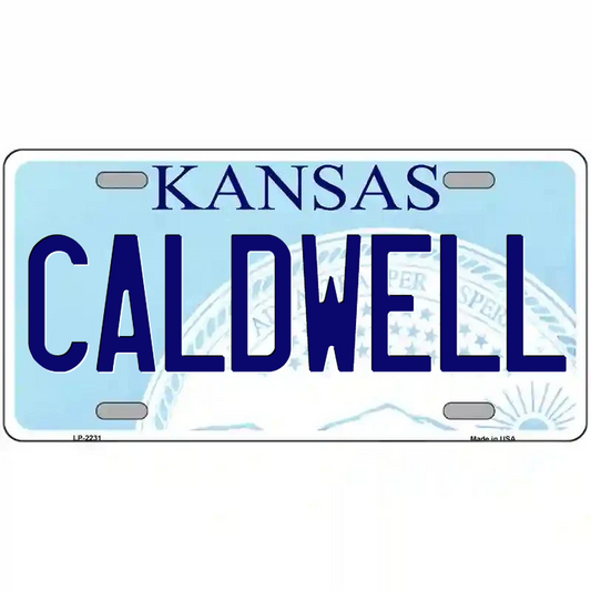 Caldwell Kansas Metal Sign