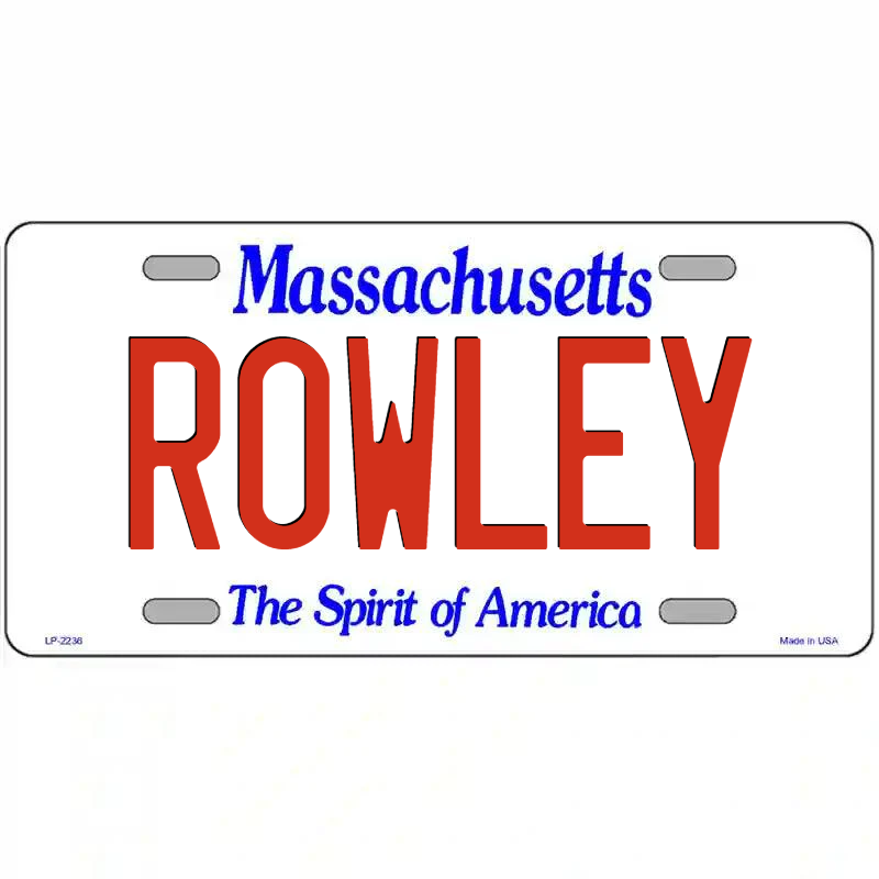 Rowley Massachusetts Metal Sign