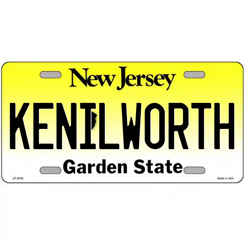 Kenilworth New Jersey Metal Sign