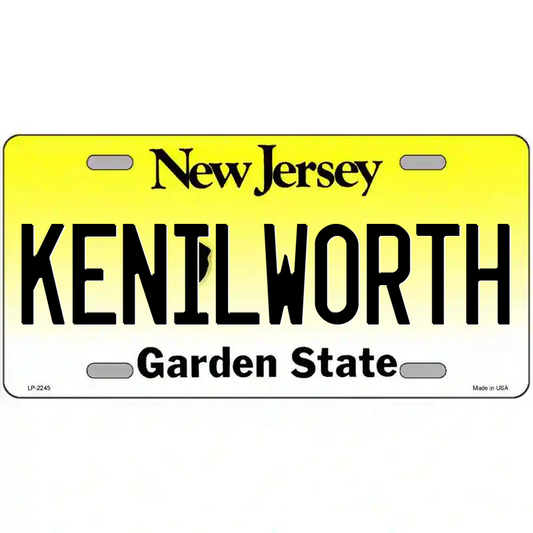 Kenilworth New Jersey Metal Sign