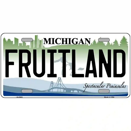 Fruitland Michigan Metal Sign