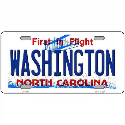 Washington North Carolina Metal Sign