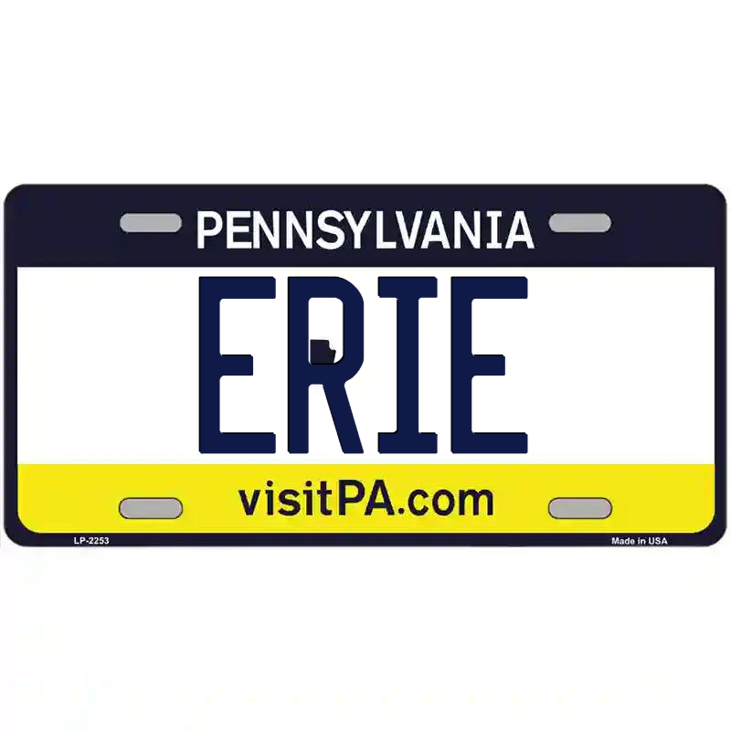 Erie Pennsylvania Metal Sign