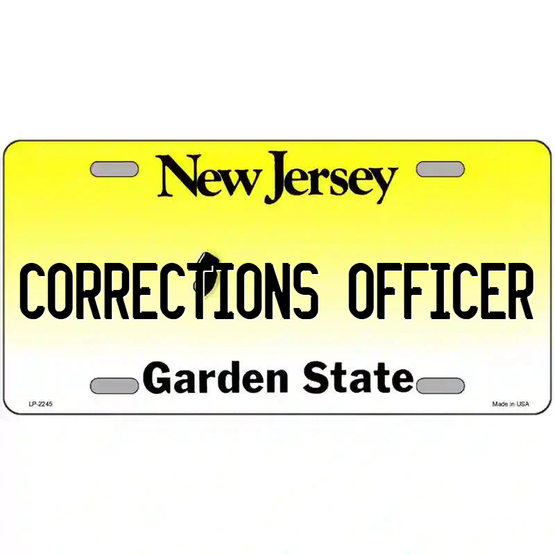Corrections Officer New Jersey Metal Sign