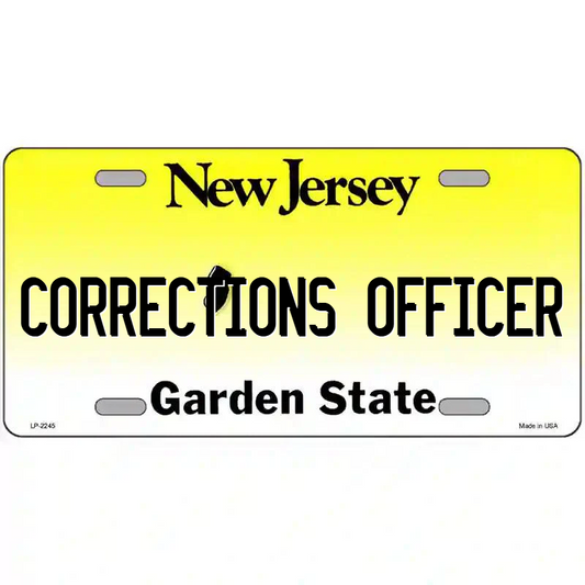 Corrections Officer New Jersey Metal Sign