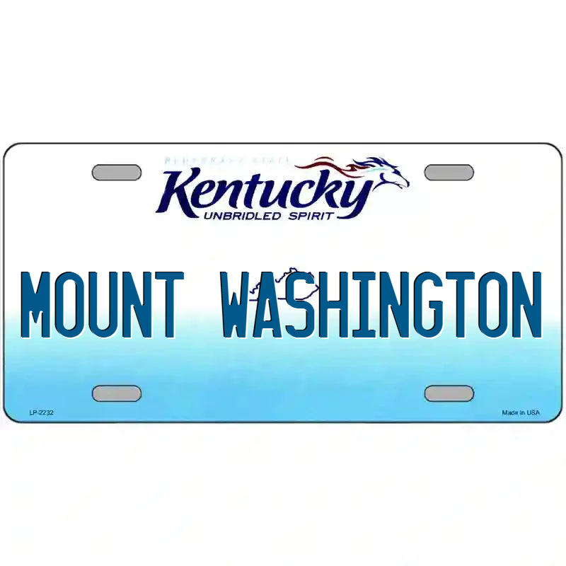 Mount Washington Kentucky Metal Sign