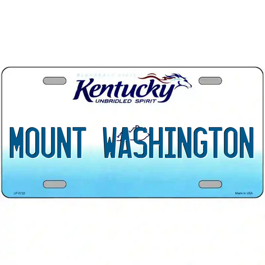 Mount Washington Kentucky Metal Sign