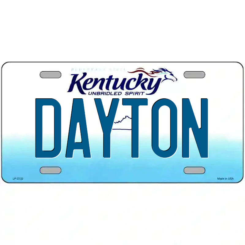 Dayton Kentucky Metal Sign